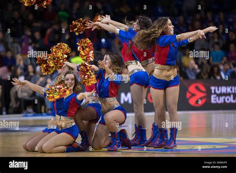 Barcelona, Spain. 23rd Mar, 2018. Cheerleaders during the 2017/2018