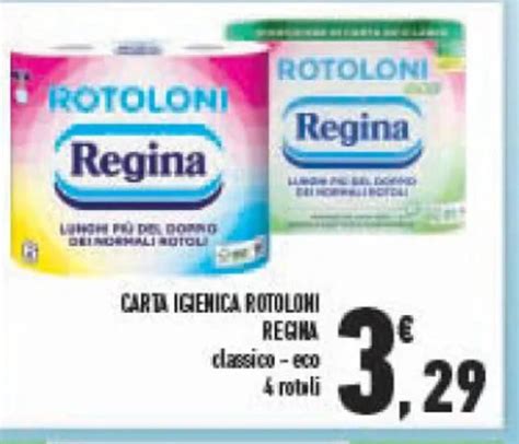 Regina Rotoloni Carta Igienica Classico Eco Rotoli Offerta Di Conad