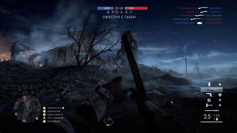 Battlefield 1 Nivelle Nights Map Conquest Youtube