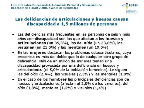 Encuesta Sobre Discapacidad Autonoma Personal Y Situaciones De