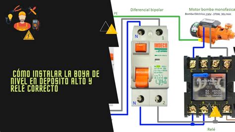 Cómo instalar la boya de nivel en deposito alto y el relé correcto