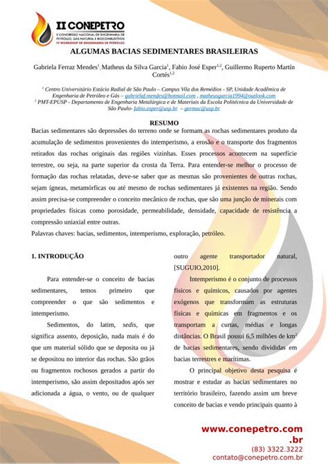 PDF ALGUMAS BACIAS SEDIMENTARES BRASILEIRAS acumulação de