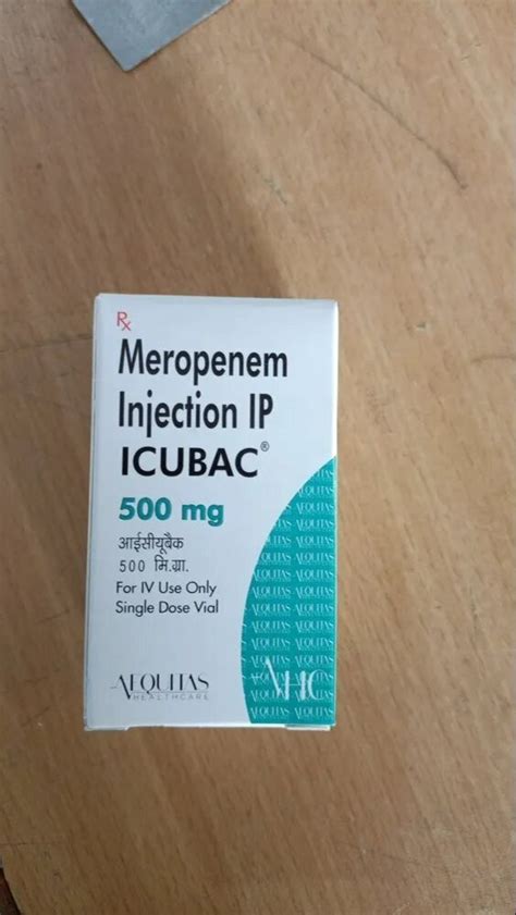 Meropenem Injection Ip Icubac Mg Ml At Rs Vial In Durg Id