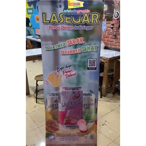 Jual CETAK BANNER 60 X 160 Rangka Kaki Y Banner 60 X 160 Shopee