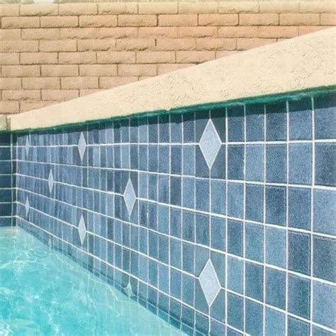 Tahoe Blue 6 X 6 Porcelain Waterline Pool Tile 46 Off