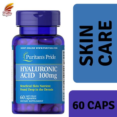 Puritan S Pride Hyaluronic Acid 100mg 60 Capsules Lazada PH