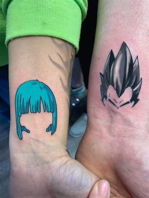 Bulma Vegeta Couple Tattoos Z Tattoo Dragon Ball Tattoo Dbz Tattoo