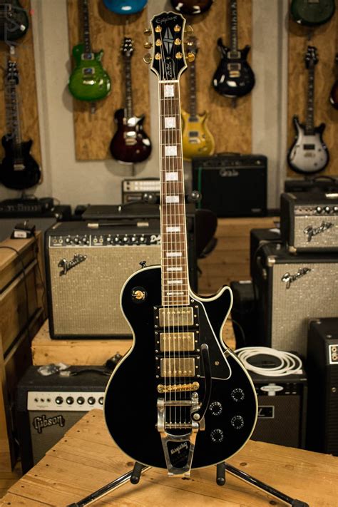 Epiphone Les Paul Black Beauty 3 Pickup W Bigsby Ish Guitars