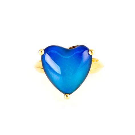 Adjustable Heart Mood Ring Moodringcolors