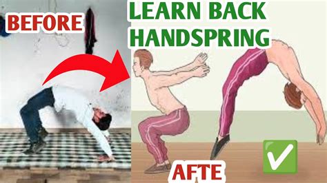 How To Do A Back Handspring Back Handspring Tutorial For Beginners Learn Back Handspring At