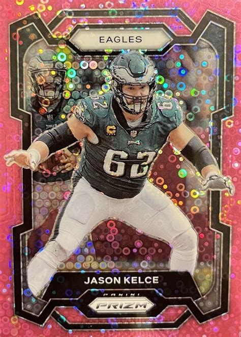 Jason Kelce 2023 Prizm 245 No Huddle Pink 15 Price Guide Sports