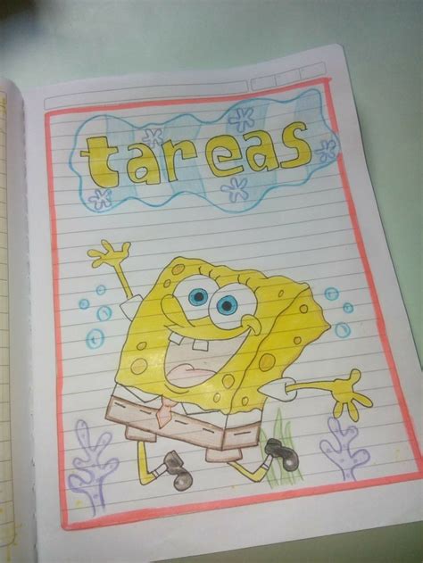 Decora Portada De Bob Esponja Cuadernos Creativos Formas De Marcar