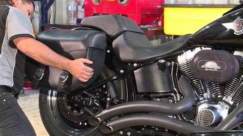 How To Install Motorcycle Saddle Bags On A Harley Davidson Softail