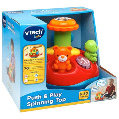 Vtech Baby Push And Play Spinning Top Toy Smyths Toys Ireland