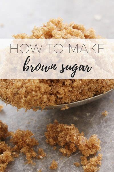 How To Make Brown Sugar A Simple Recipe For Brown Sugar