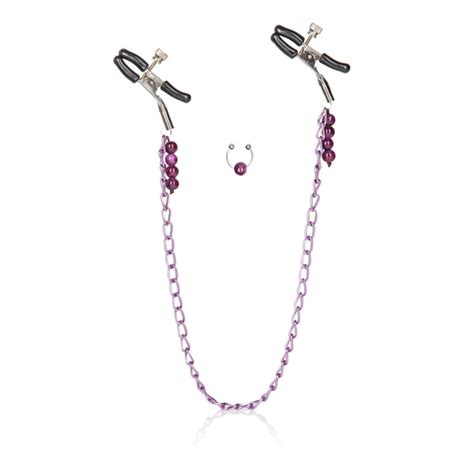 Nipple Play Purple Chain Nipple Clamps