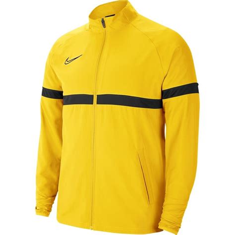 Nike Track Jacket Dri Fit Academy 21 Woven Tour Yellow Black Anthracite