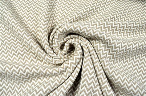 Jacquard Baumwolle Zickzack Beige Online Kaufen Stoffmeile De