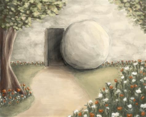 The Empty Tomb Jesus Garden Tomb Easter Art He Is Risen Religious Art