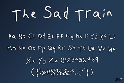 The Sad Train Font The Sad Train Fontspace