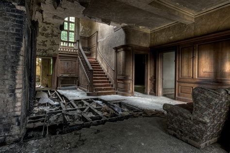 Fondos De Pantalla Edificio Interior Ruina Abandonado Pared Casa