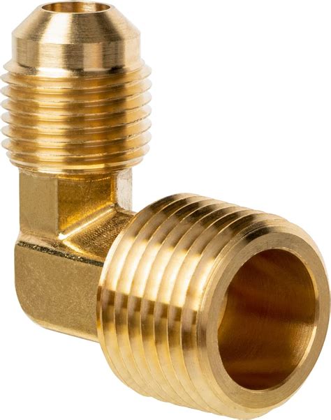 Amazon JUWO 3 8 Male Flare X 3 8 NPT Male Brass Flare Fitting