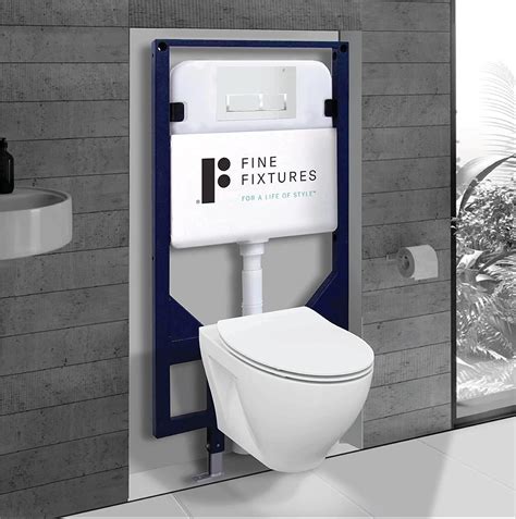 Fine Fixtures In Wall Toilet Combo Set With Soft Close Seat Wall India