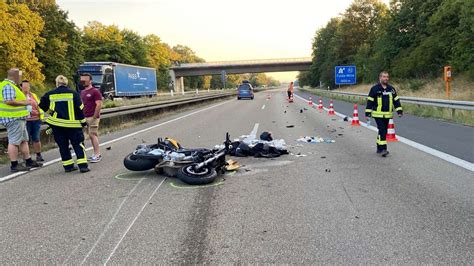 A 7 Fulda Mitte Motorradfahrer 18 Stirbt Nach Crash Mit Lkw Fulda