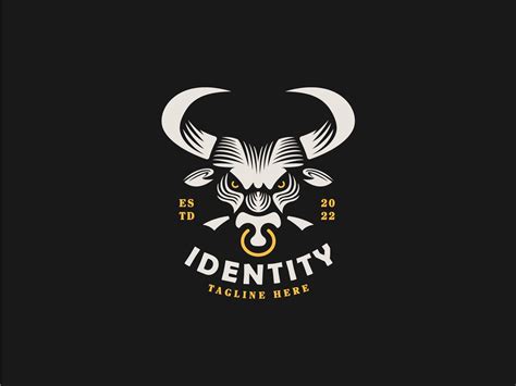 Bull Head logo by Designcute on Dribbble