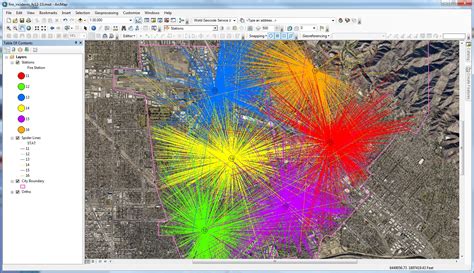 Arcgis Spider Diagram