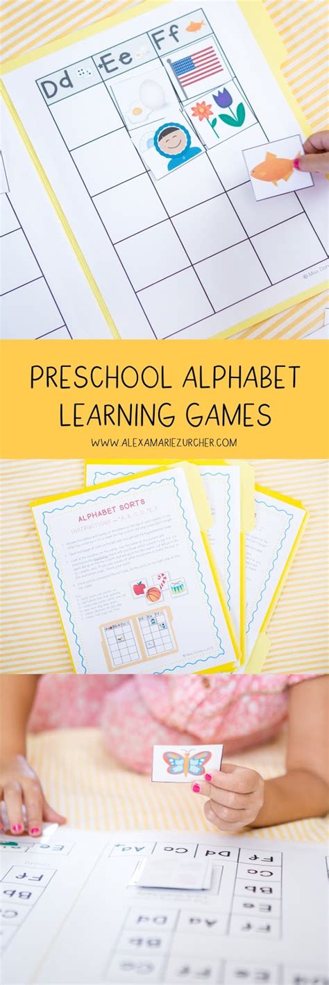 Preschool Alphabet Learning Games / Alexa Zurcher