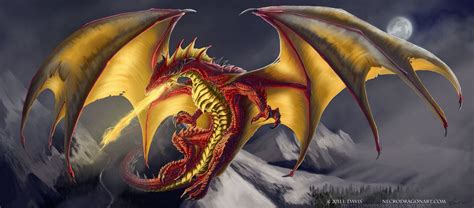 Drakhenliche Red And Gold Dragon