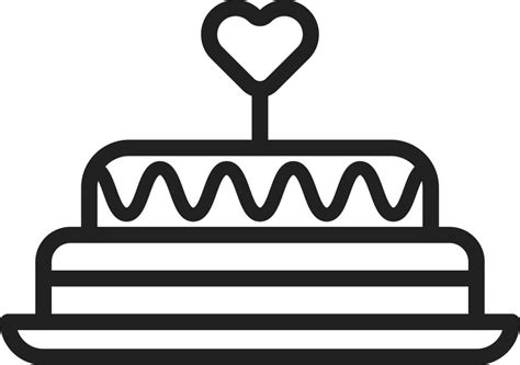 Cake icon vector image. 23934005 Vector Art at Vecteezy