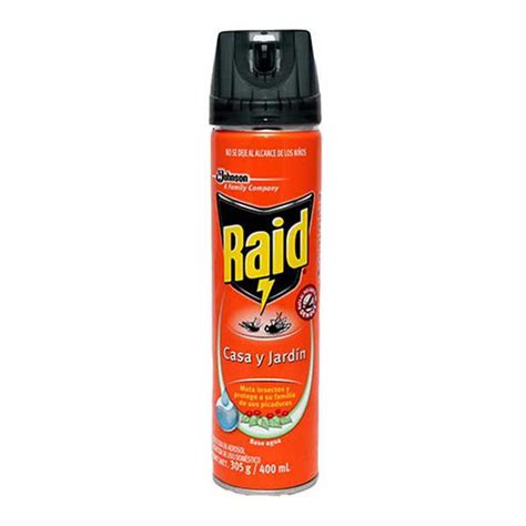 Insecticida Raid Casa Y Jardin 400 Ml Naranja