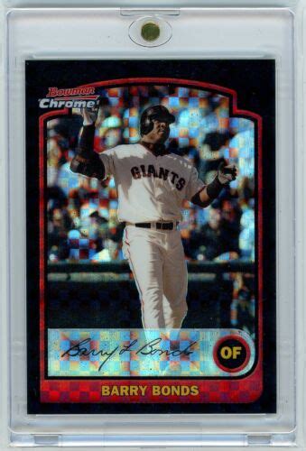 Bowman Chrome Barry Bonds X Fractors Ebay