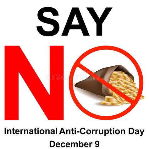 Say No To Corruption Stock Illustrations 91 Say No To Corruption