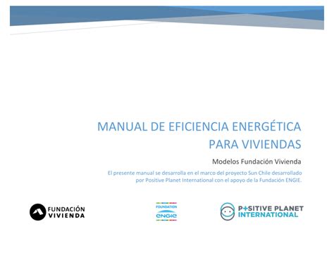 PDF Manual de Eficiencia Energética para Viviendas Modelos