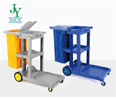 Clean Trolley Janitor Cart With Mop Bucket Hotel Cleaning Cart Buy