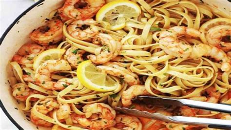 P Tes Aux Crevettes Lail Et Citron Id Ales Recette Facile