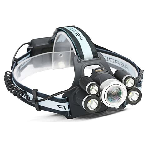 30W T6 LED Fishing Headlamp 5 Modes Zoom Headlight Waterproof Head ...