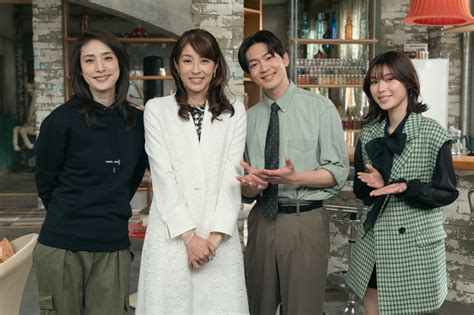 天海祐希×松下洸平×水野美紀×白石聖、ドラマ『合理的にあり得ない』よりほっこりムードのオフショットが到着 The First Times