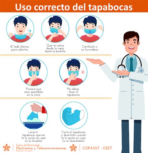 Ceet Copasst Tips De Bioseguridad Uso Correcto Del Tapabocas