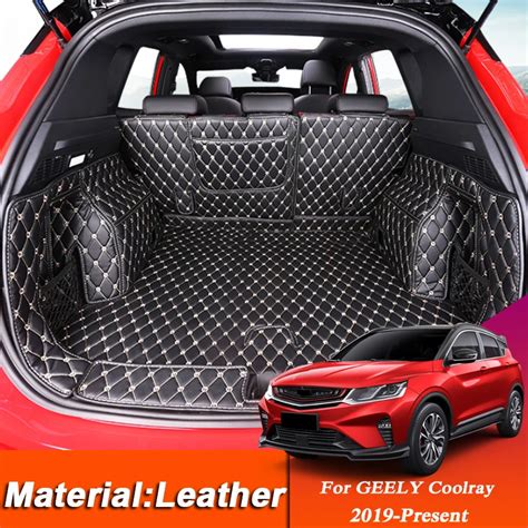 Car Styling Custom Trunk Mat For Geely Coolray 2019 Present Leather