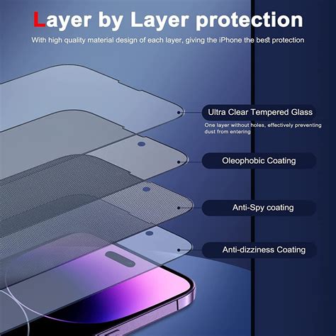 For Iphone 15 14 13 12 11 Pro Max Tempered Glass Privacy Screen Camera Protector Ebay