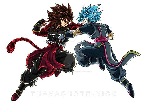 Oc Ziex Ssj4 Vs Ssgss [color] By Thanachote Nick On Deviantart Dragon Ball Super Art