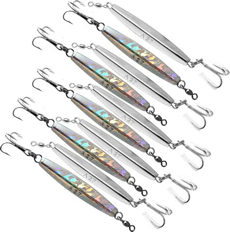 Amazon Pcs Fish Wow Oz Diamond Jig Mylar Holographic Laser