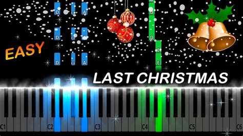 Wham Last Christmas Easy Piano Tutorial Youtube