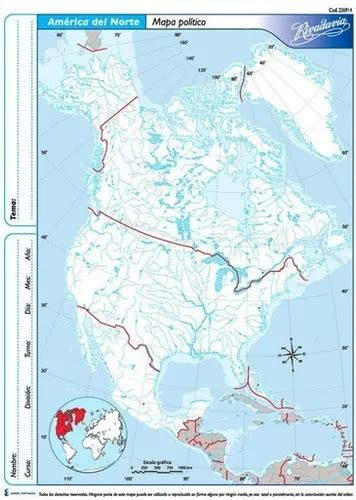 Mapas Rivadavia N Block X America Del Norte Pol Tico