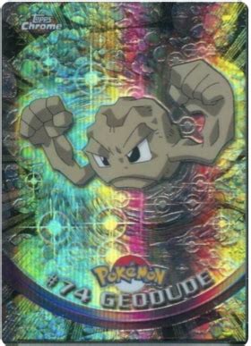 Geodude Topps Series 1 74 Pokemon Card