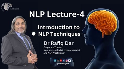 NLP LECTURE 4 Introduction To NLP Techniques Dr Rafiq Dar YouTube